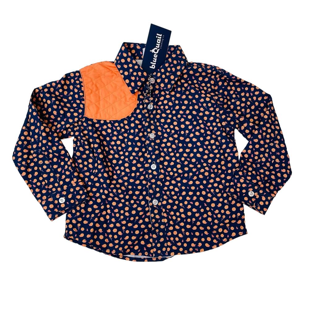 NWT Blue Quail Size 12M Yellow Rose Long Sleeve Shirt